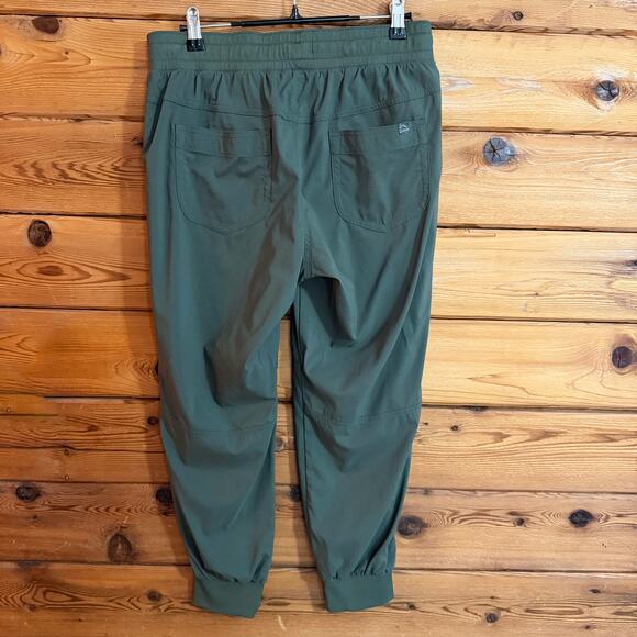 LL. Bean Vista Camp Pants, Jogger Green Medium Petite - Picture 4 of 7